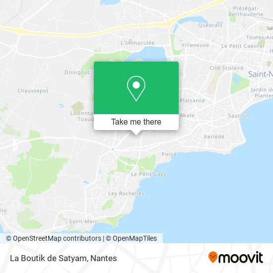 Mapa La Boutik de Satyam