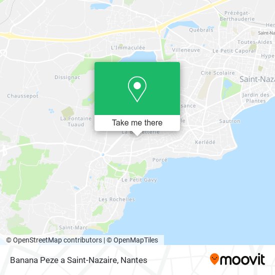 Banana Peze a Saint-Nazaire map
