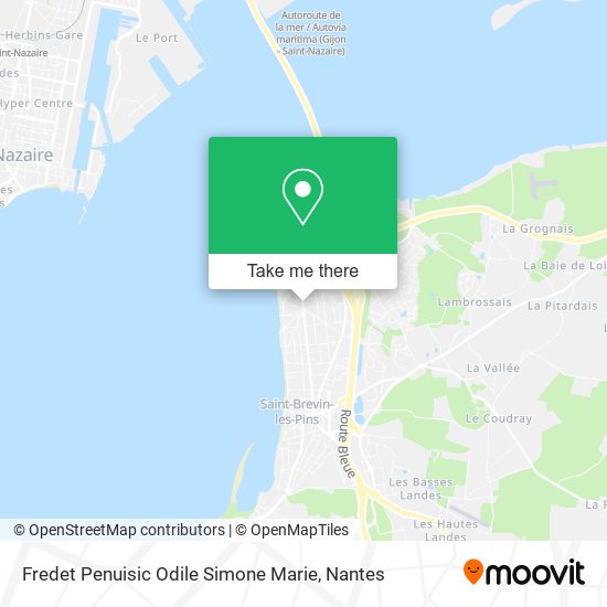 Fredet Penuisic Odile Simone Marie map