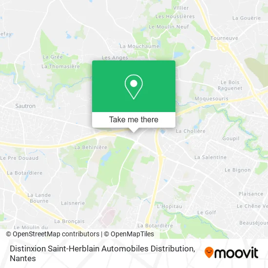 Distinxion Saint-Herblain Automobiles Distribution map