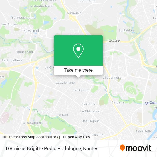 D'Amiens Brigitte Pedic Podologue map