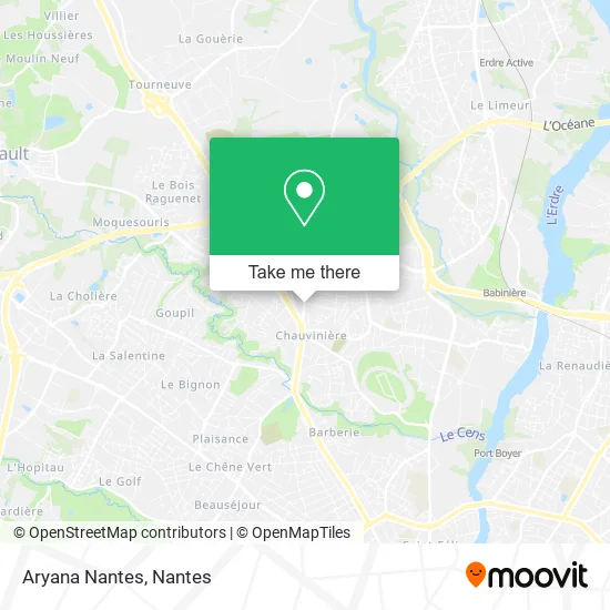 Aryana Nantes map