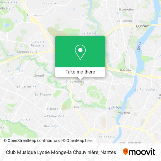 Club Musique Lycée Monge-la Chauvinière map