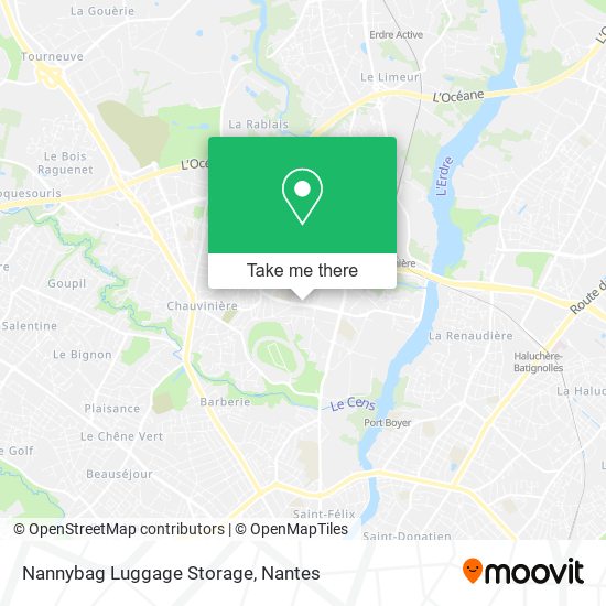 Nannybag Luggage Storage map