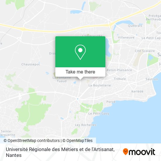 Université Régionale des Métiers et de l'Artisanat map