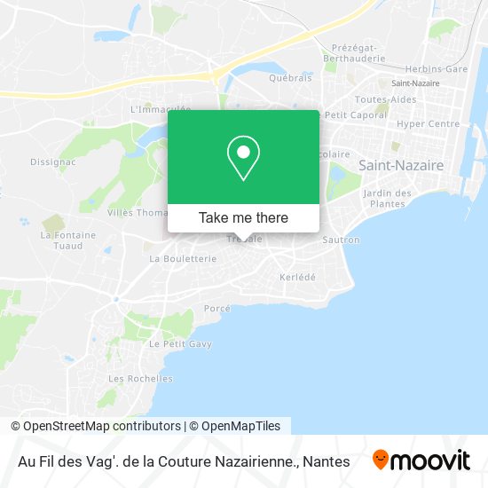 Mapa Au Fil des Vag'. de la Couture Nazairienne.