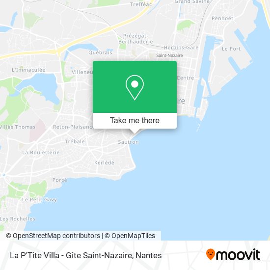 La P'Tite Villa - Gîte Saint-Nazaire map