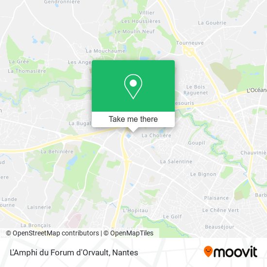 L'Amphi du Forum d'Orvault map