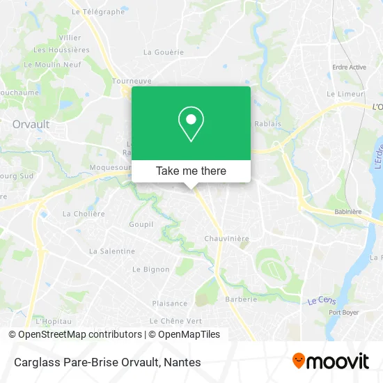 Carglass Pare-Brise Orvault map