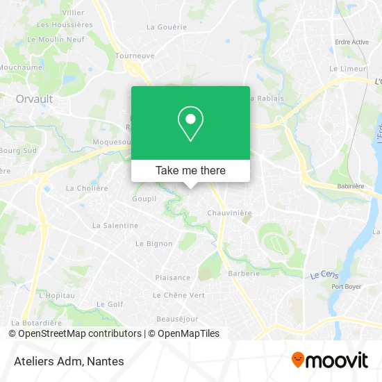 Ateliers Adm map