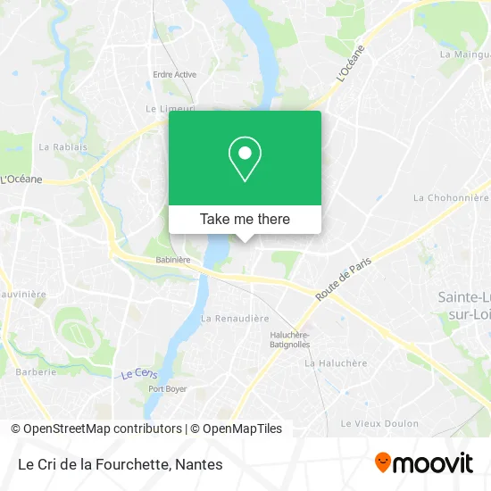 Le Cri de la Fourchette map