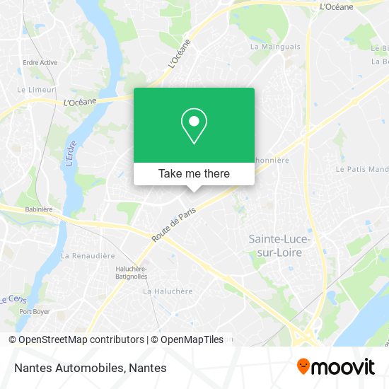 Nantes Automobiles map