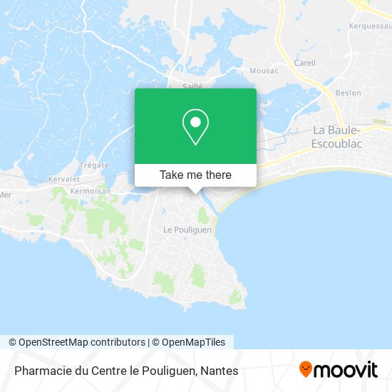 Mapa Pharmacie du Centre le Pouliguen