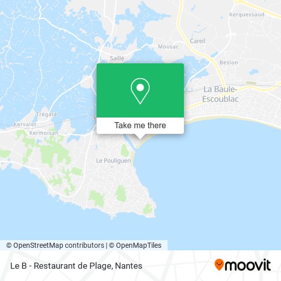 Mapa Le B - Restaurant de Plage