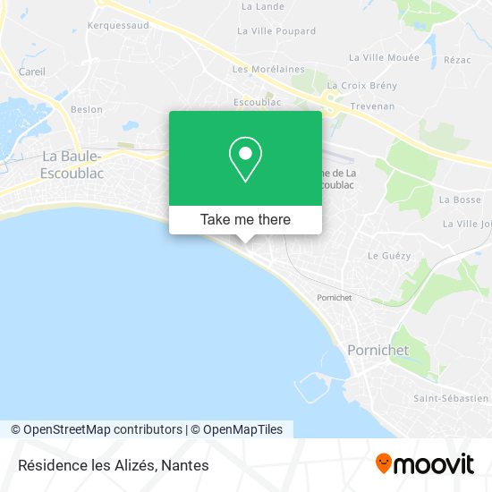 Résidence les Alizés map