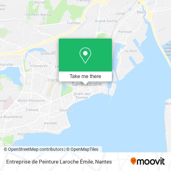 Entreprise de Peinture Laroche Émile map