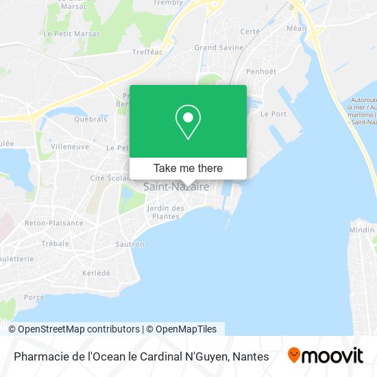 Pharmacie de l'Ocean le Cardinal N'Guyen map