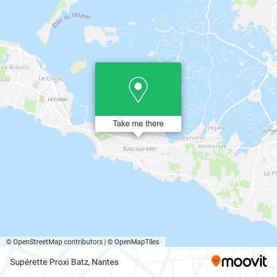 Supérette Proxi Batz map