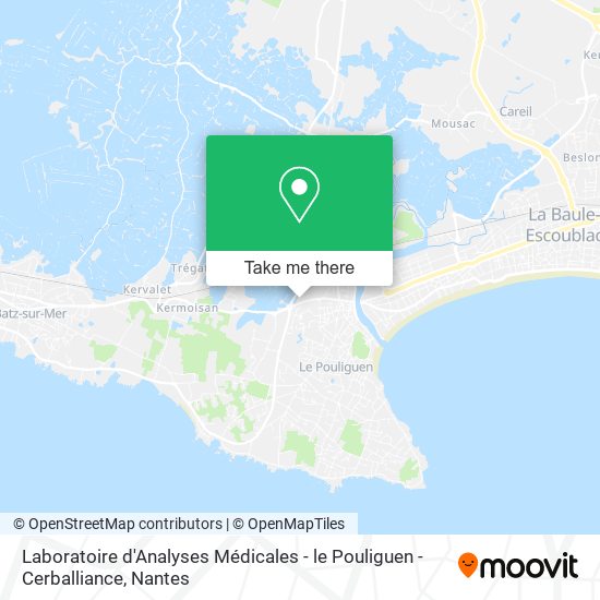 Laboratoire d'Analyses Médicales - le Pouliguen - Cerballiance map