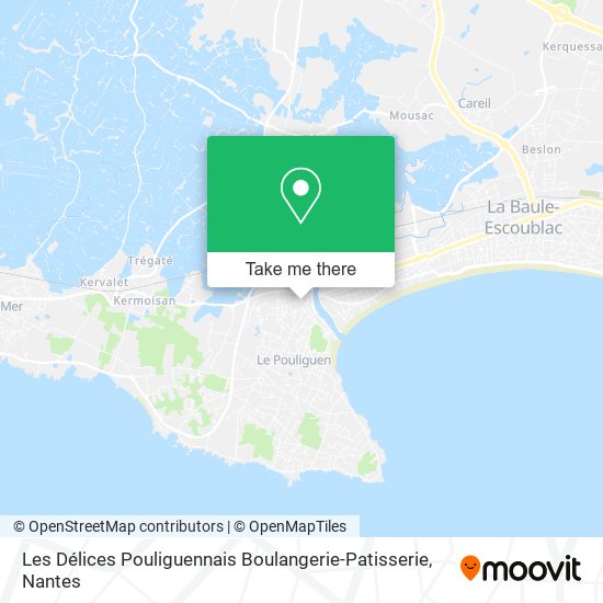 Mapa Les Délices Pouliguennais Boulangerie-Patisserie