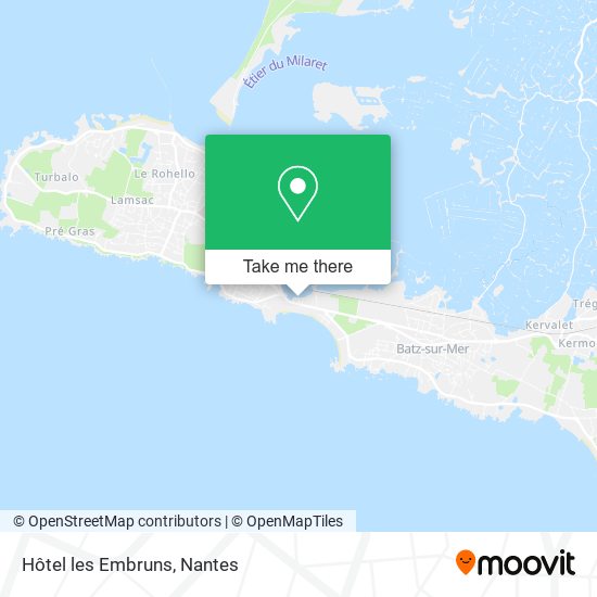Hôtel les Embruns map