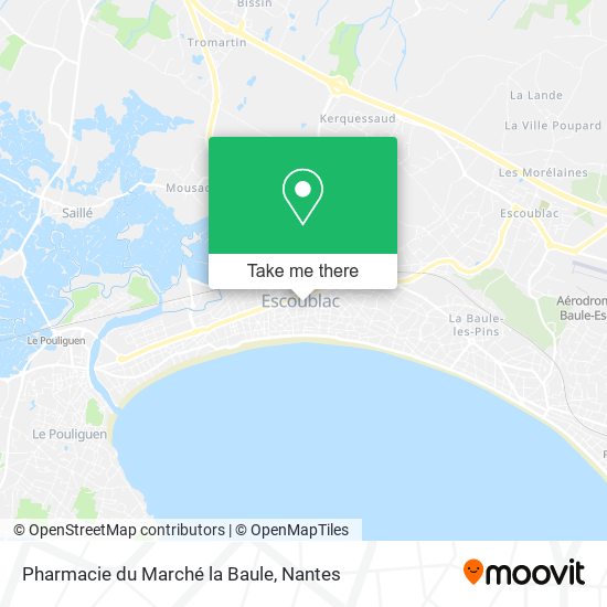 Pharmacie du Marché la Baule map