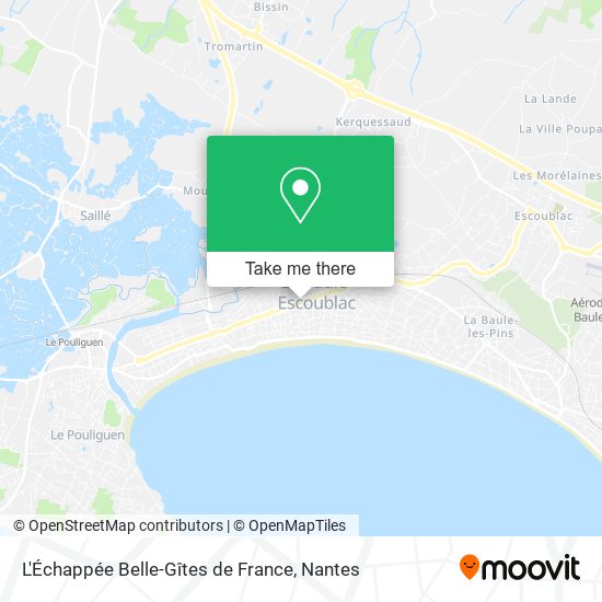 L'Échappée Belle-Gîtes de France map