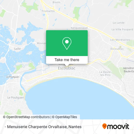 Mapa - Menuiserie Charpente Orvaltaise