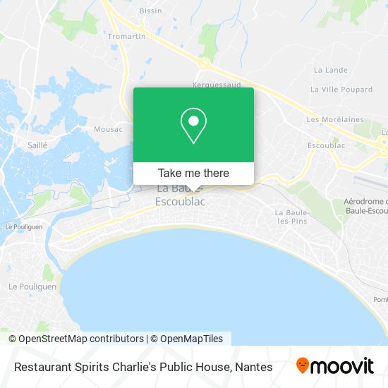 Restaurant Spirits Charlie's Public House map
