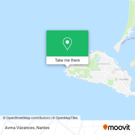 Avma Vacances map