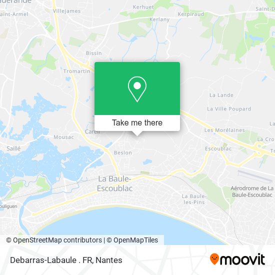 Mapa Debarras-Labaule . FR