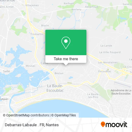Debarras-Labaule . FR map