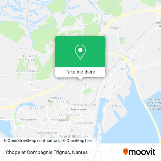 Chope et Compagnie Trignac map