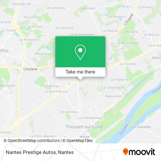 Nantes Prestige Autos map