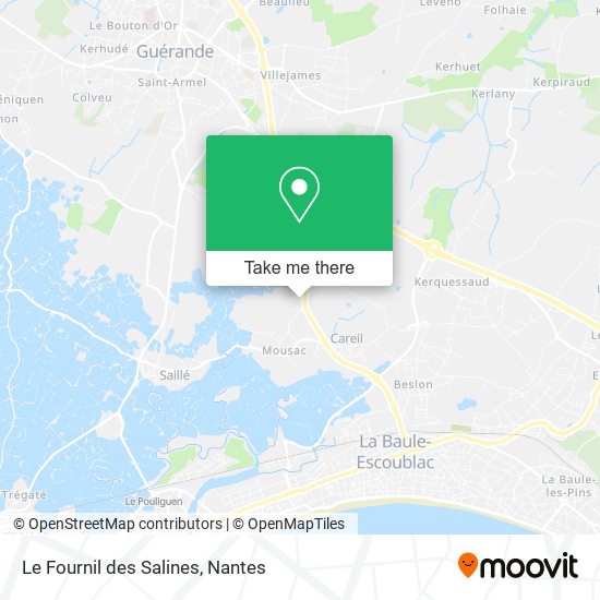 Le Fournil des Salines map