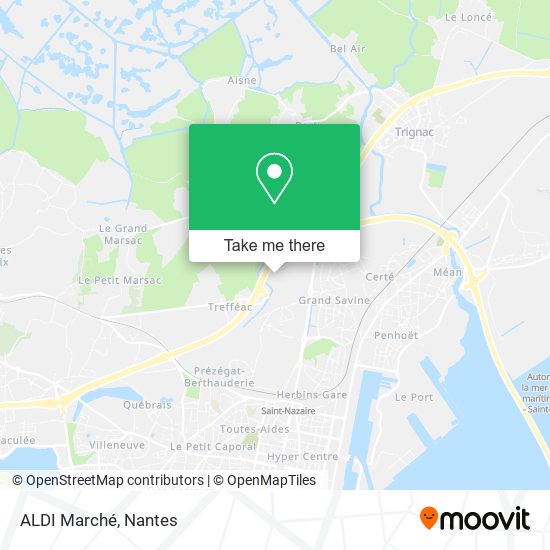 ALDI Marché map