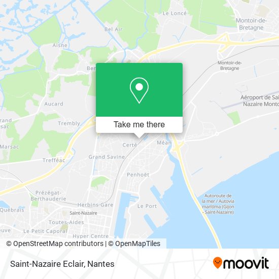 Saint-Nazaire Eclair map
