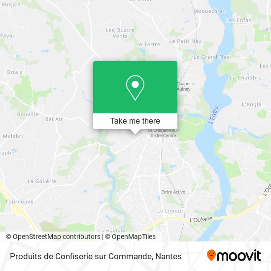 Produits de Confiserie sur Commande map