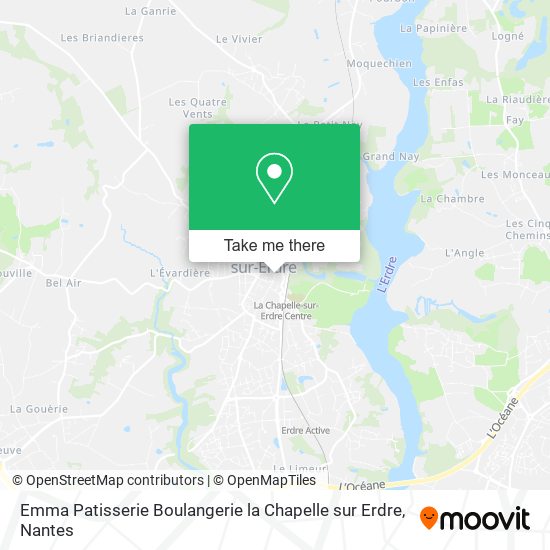 Emma Patisserie Boulangerie la Chapelle sur Erdre map