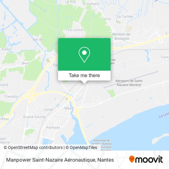 Manpower Saint-Nazaire Aéronautique map