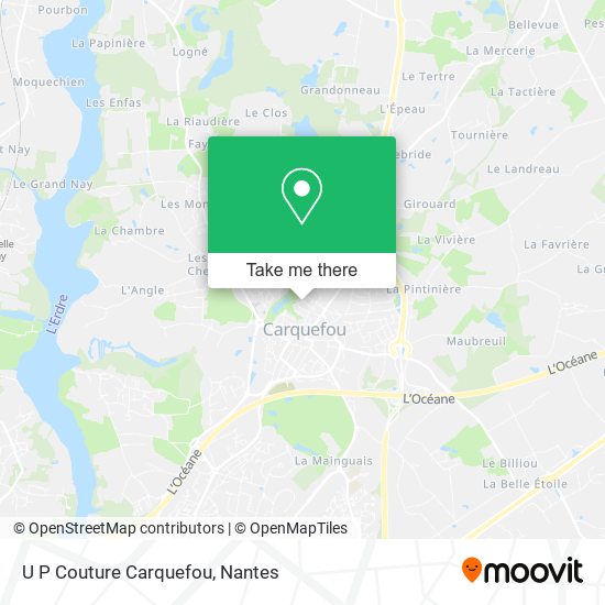 U P Couture Carquefou map