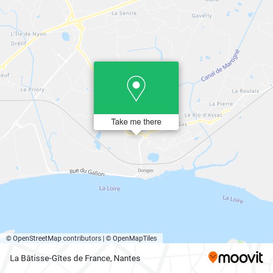 La Bâtisse-Gîtes de France map