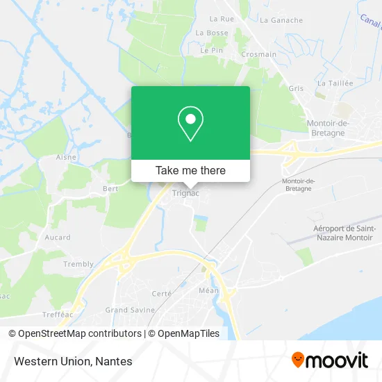 Western Union map