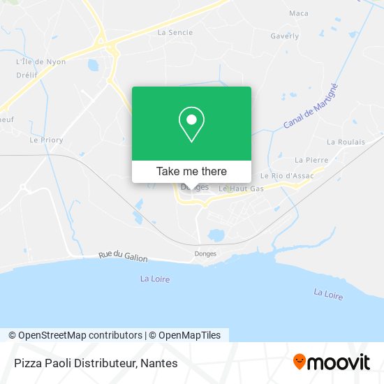 Pizza Paoli Distributeur map