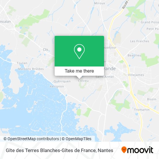 Gîte des Terres Blanches-Gîtes de France map