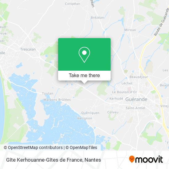 Mapa Gîte Kerhouanne-Gîtes de France