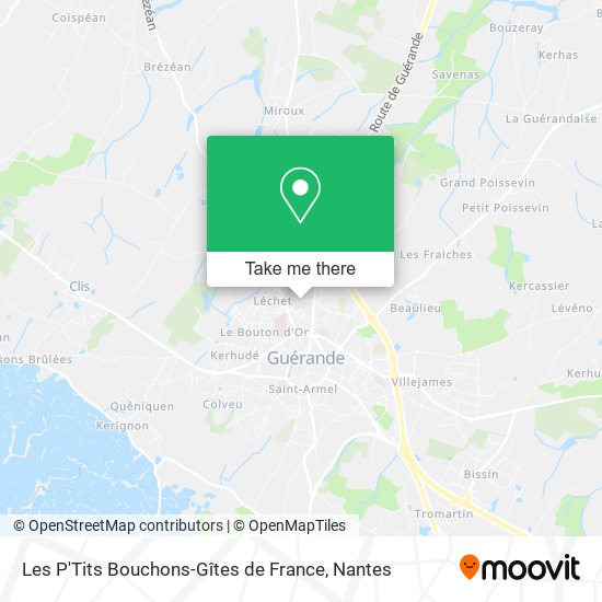 Les P'Tits Bouchons-Gîtes de France map