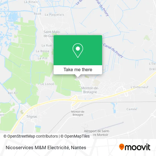 Nicoservices M&M Electricité map