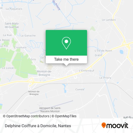 Delphine Coiffure à Domicile map