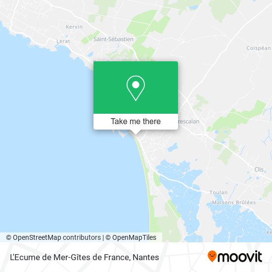 L'Ecume de Mer-Gîtes de France map